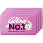 Godrej No.1 Jasmine & Milk Cream Soap 5 x 100 g - Buy 4 Get 1 Free - Image 2